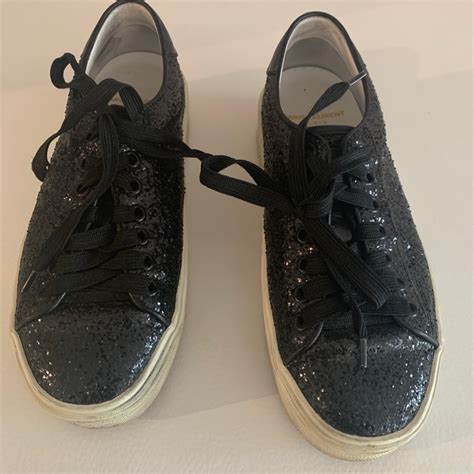 ysl glitter sneakers|ysl sneakers australia.